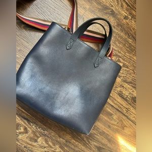 Madewell Zip-Top Transport Crossbody in NAVY